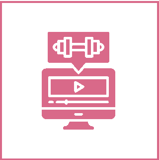 Pink and gray abstract geometric design with symmetrical shapes.
