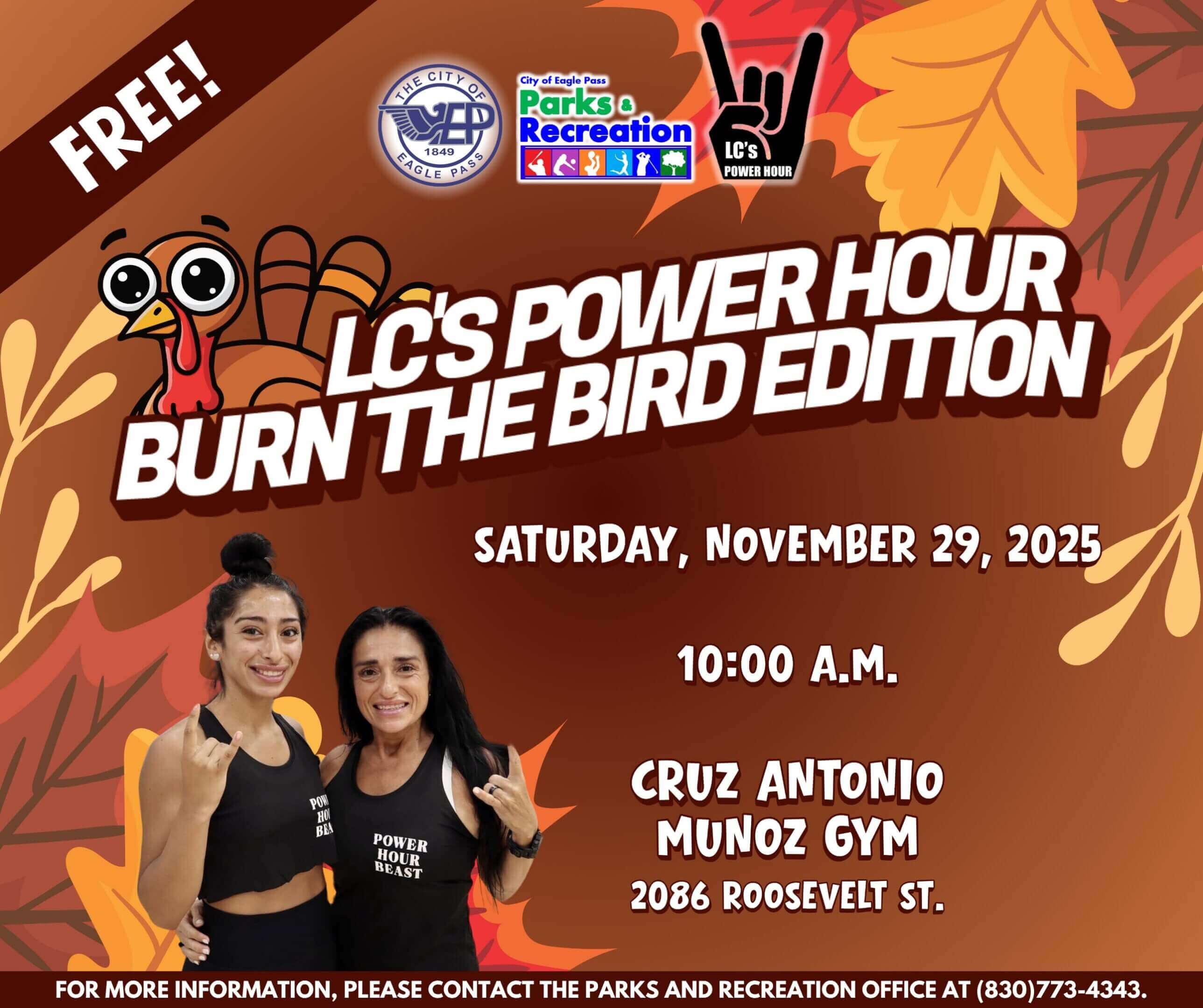 LC's Power Hour event poster.